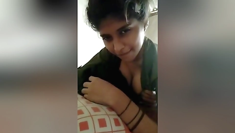Indian girl masturbating in amateur big tits video