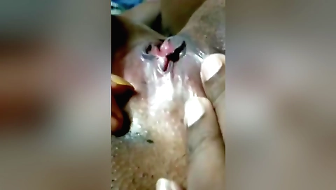 Solo Indian woman masturbating from her husband's phone