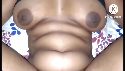 Amateur brunette wife with big tits gets creampied