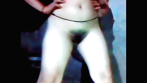 Indian hairy girl in sexy lingerie makes a solo video