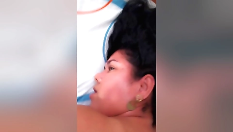 Amateur amateur video with a hot brunette babe and a boyfriend