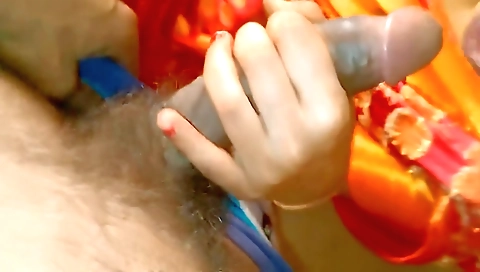 Indian babe with hairy pussy and ass in homemade porn film