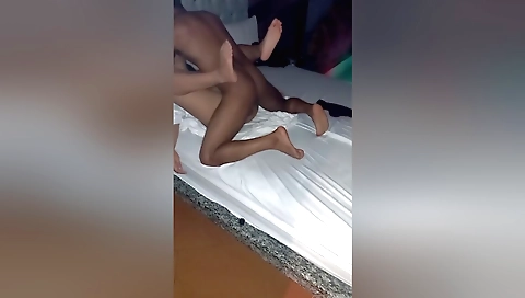 Amateur brunette babe shared and banged while playing video games