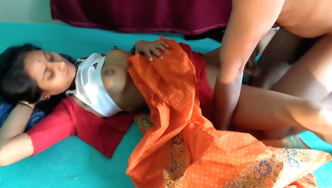 Amateur brunette with natural breasts and nice face