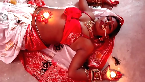 Indian milf fucks her stepmom with some passion after porn