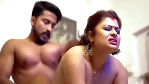 Indian mature getting a hot fuck in her black hole
