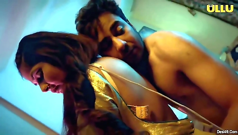 Maiden walks down the street to the house that she wants to visit