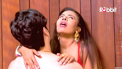 Big ass brunette rides bike in the park and gets off