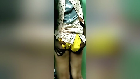 Busty brunette takes a solo session with her camera