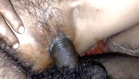 Sexy amateur girl shows her hairy pussy in hd video