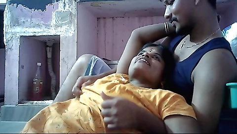 Indian housewife with big boobs spreads legs to fuck