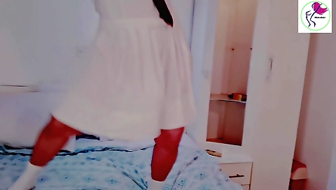 Asian solo female is showing her ass in homemade video