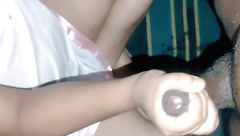 Indian chick in tight black panties fucked by big cock