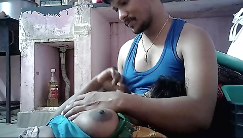 Cute brunette housewife with big natural tits and a sexy body