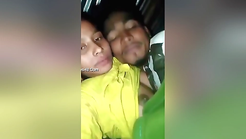 Webcam video with a brunette amateur with big natural tits 1