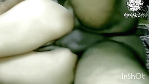 Indian boy fucks hairy girlfriend on a beautiful day