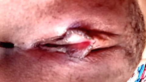 Indian hairy teen 18+ girl with long hair shows her hairy pussy