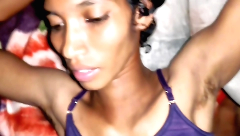 Indian stepfucking with a young blonde wife on cam