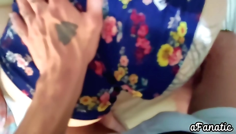 Amateur teen babe fucked on the couch in the pov video