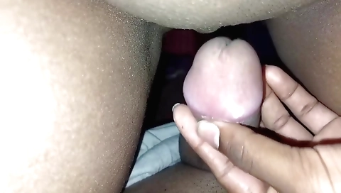 Hot brunette shows off her nice curves in the mirror