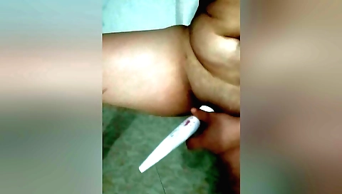 Sexy milf with huge boobs shows her tits to stepbrother