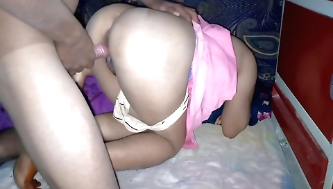 Webcam video show amateur brunette riding and fucking