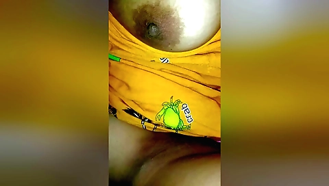 Relaxing Play With Stepmother-in-law While Stepfather-in-law Is Eating