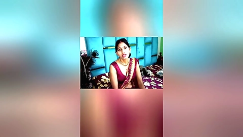 Indian girl with a big boobies is with her stepbrother