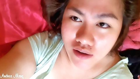 Busty chick with a hairy pussy has her wet hair trimmed