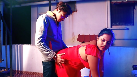 Indian milf with a big booty and a big ass is fucking