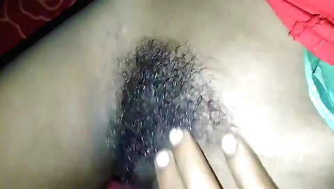 Indian girl in a hairy village gets fucked in her hairy pussy