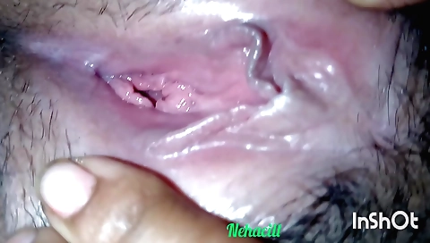 Indian girl with a nice face gets fingered on the couch