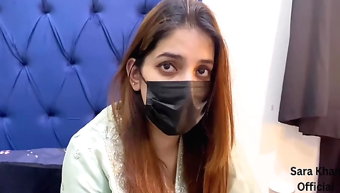 Indian redhead girl is doing a massage for her stepson