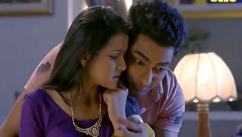 Busty indian babe with a great ass is showing off her body