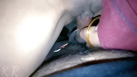 Two girls are playing with their school bags and clothes