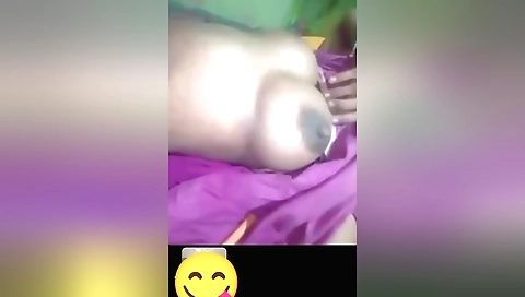 Indian amateur bhabi gets fucked during the video call