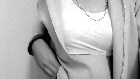 Leggy girl with a red dress makes a hot solo video