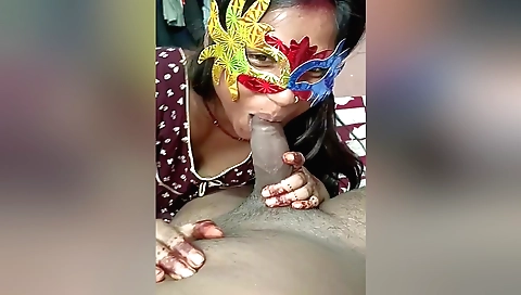 Desi Bhabhi Ke Muh Me Apna Cock Diya Aur Lund Ka Pani Diya