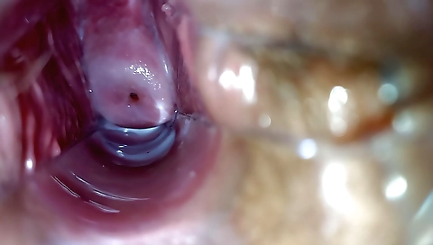 Amateur sex machine lover enjoying her tight pussy