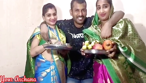 Indian hottie with a nice body is getting a blowjob