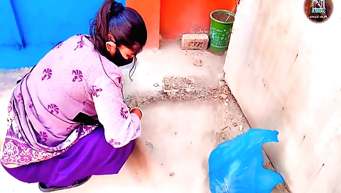 Indian brunette amateur porn with tight ass and pussy