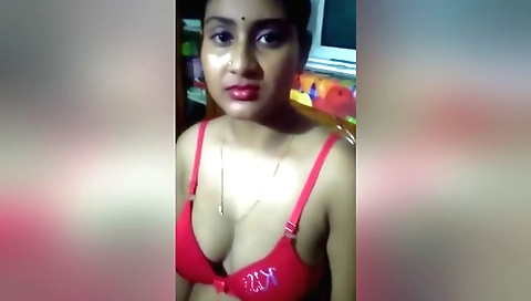 Indian girl presses stepfather's big body sexy night