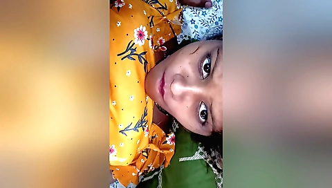 Indian amateur stepsister-in-law pressed by stepbrother