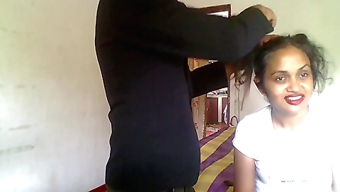 Indian brunette fucked in doggy style behind the camera