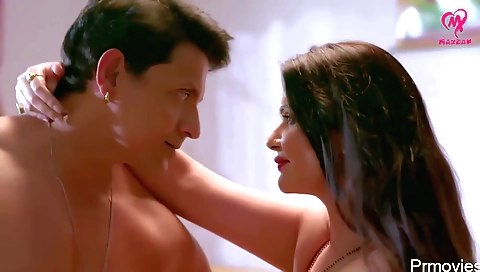 Indian milf in a sexy dress enjoys a great night with her boyfriend