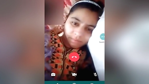 Gorgeous brunette shows off her huge tits on the webcam