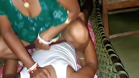 Brunette babe in pink dress and white blouse with boyfriend