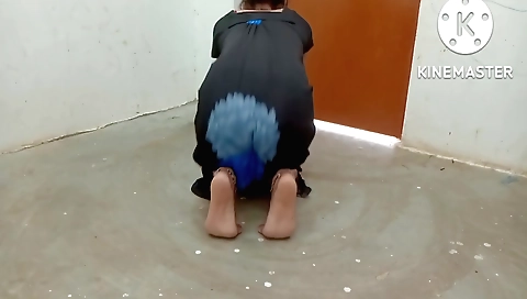 Indian brunette shows her naked body on the webcam