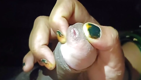 Indian amateur with a red dress and stockings gets fucked