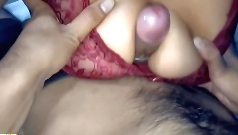 Indian couple with large tits in amateur pov video